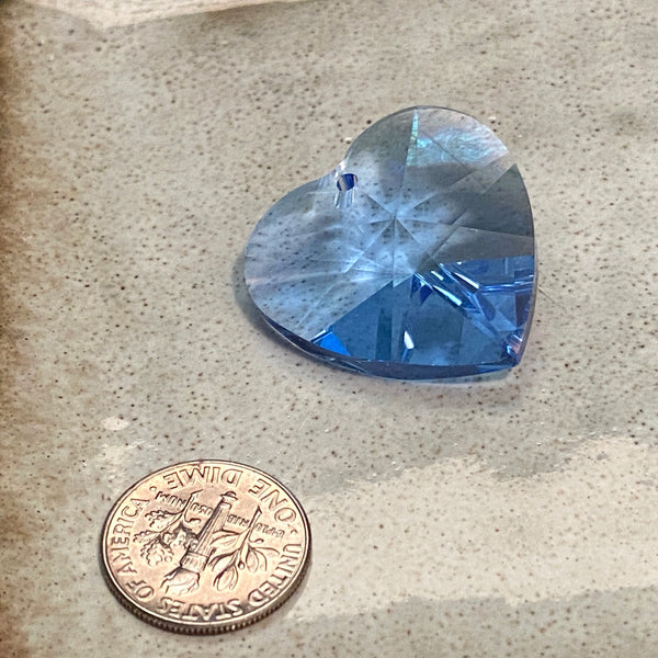 Swarovski Heart Prism 25mm Cut