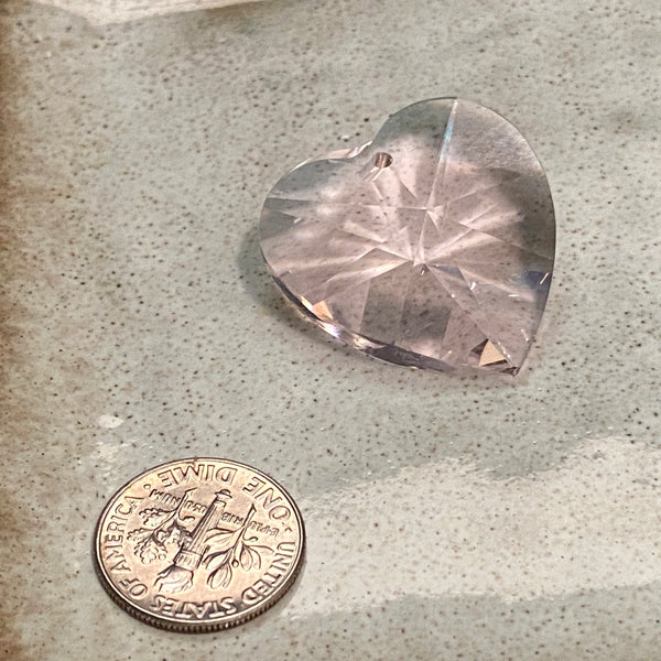 Swarovski Heart Prism 25mm Cut