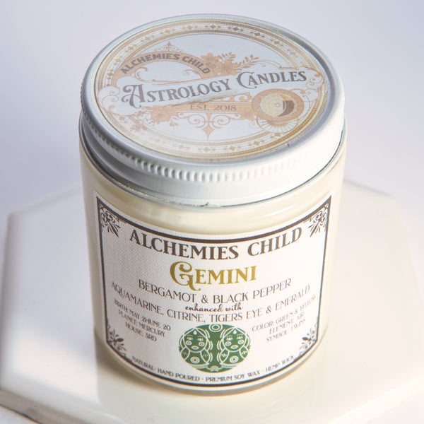 Gemini Zodiac Candle