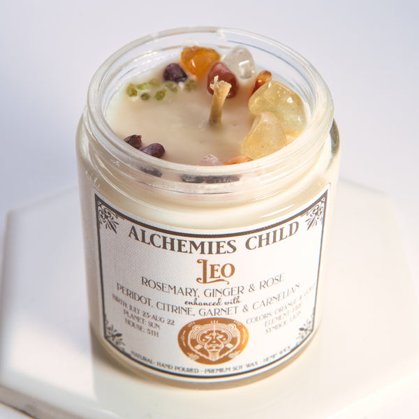Leo Zodiac Candle