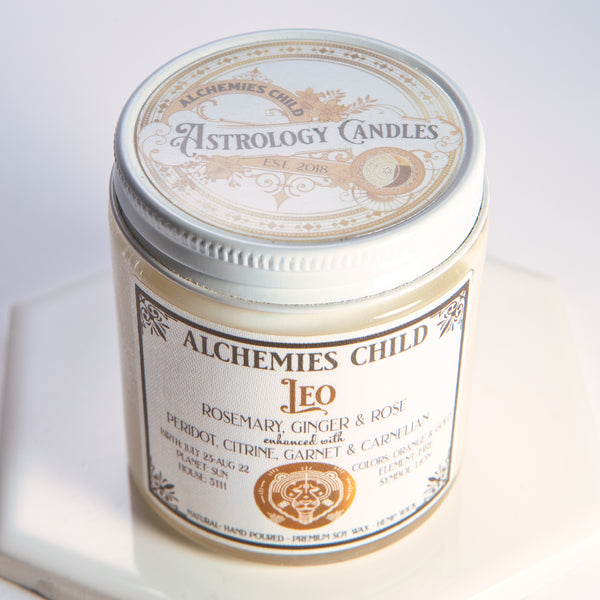 Leo Zodiac Candle