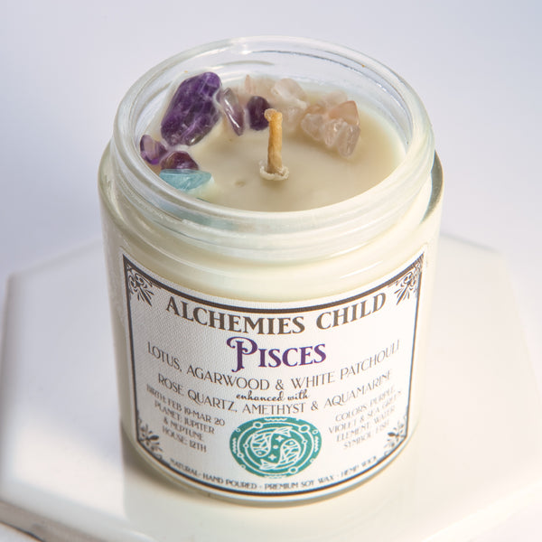 Pisces Zodiac Candle