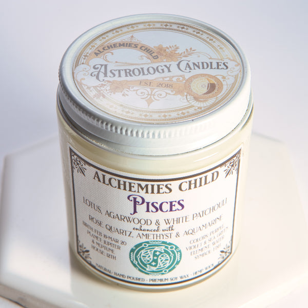 Pisces Zodiac Candle