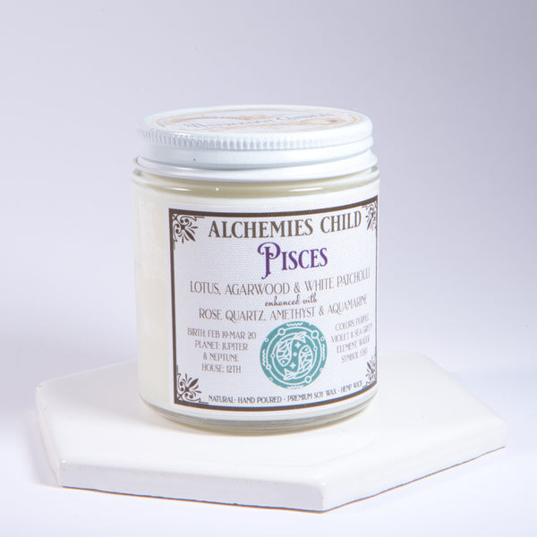 Pisces Zodiac Candle