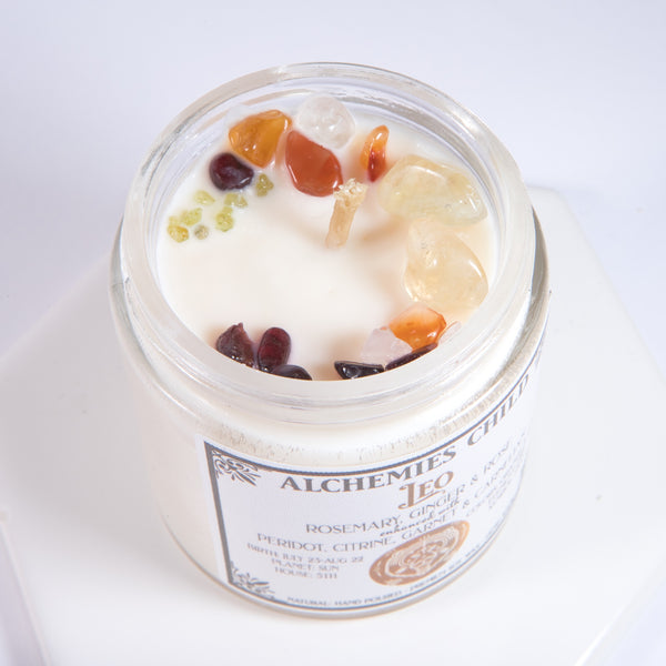 Leo Zodiac Candle