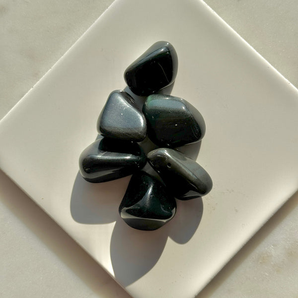 Rainbow Obsidian Tumbles