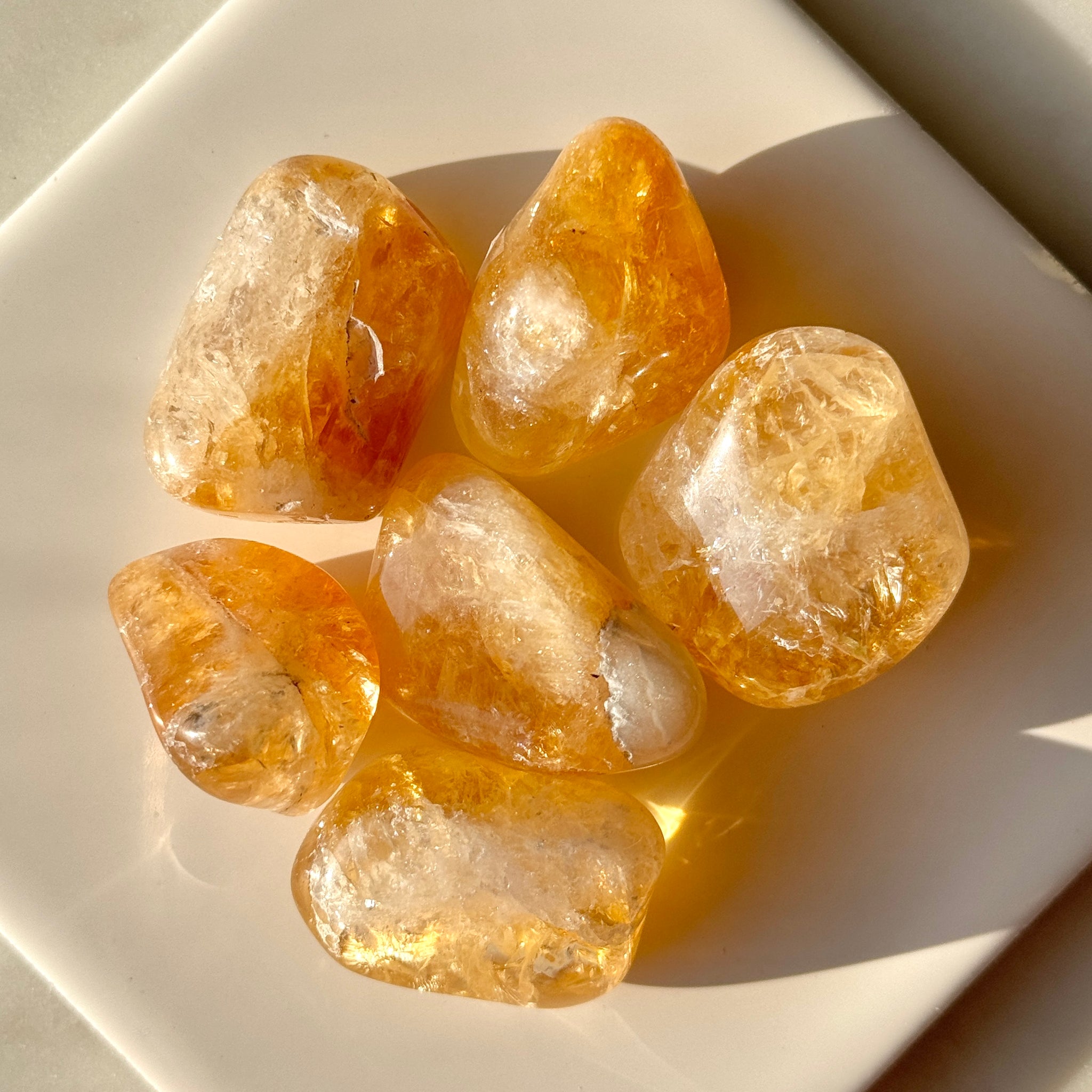 Citrine Tumbles - A Grade