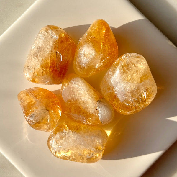 Citrine Tumbles - A Grade