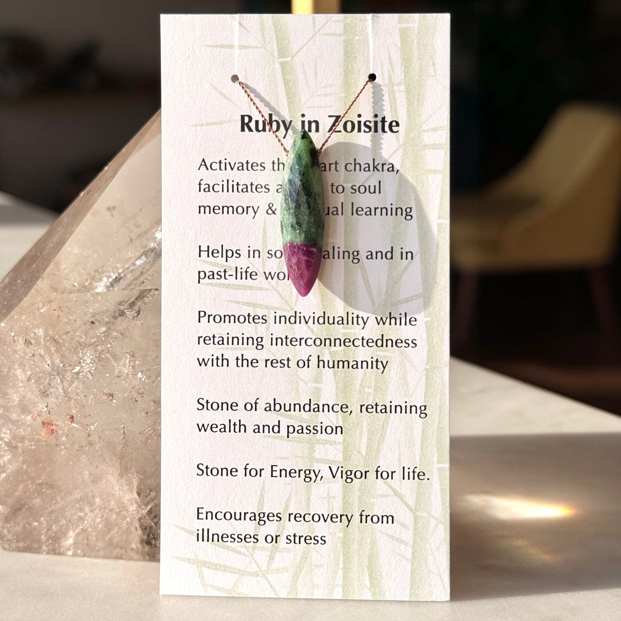 Ruby in Zoisite