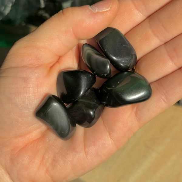 Rainbow Obsidian Tumbles