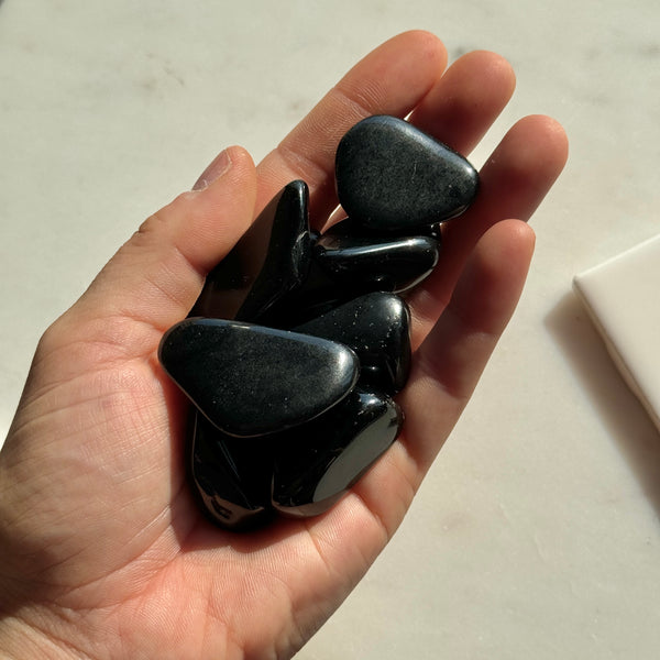 Black Tourmaline Tumbles