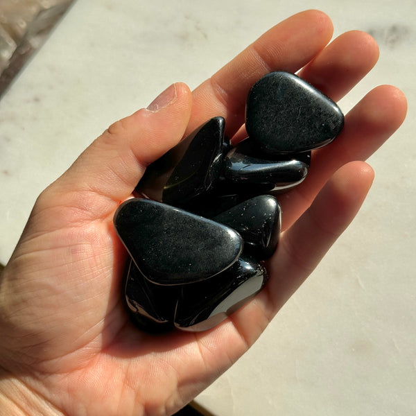 Black Tourmaline Tumbles