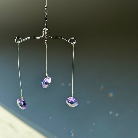 Mini Mobile Violet Swarovski Octagon 15ml  Contemporary Triplett