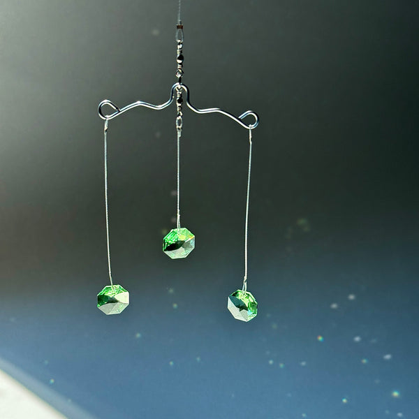 Mini Mobile Green Swarovski Octagon 15ml Contemporary Triplett