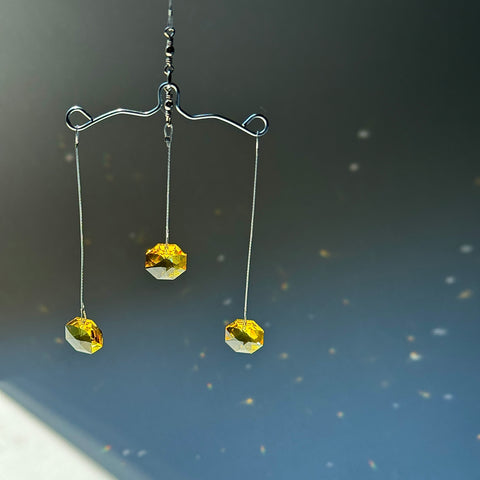 Mini Mobile Yellow Swarovski Octagon 15ml Contemporary Triplett