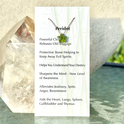 Peridot Star Bead Necklace 14" Kids & Teens