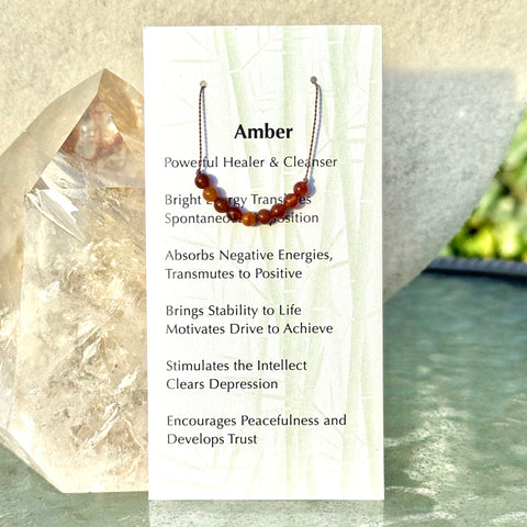 Amber Beaded Necklace Choker 13" Kids & Teens