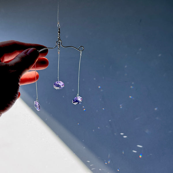 Mini Mobile Lavender Swarovski Octagon 15ml  Contemporary Triplett