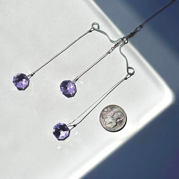 Mini Mobile Lavender Swarovski Octagon 15ml  Contemporary Triplett