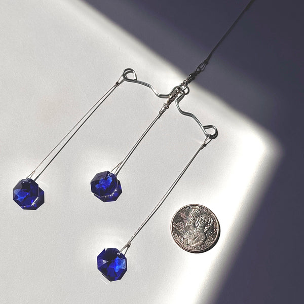 Mini Mobile Blue Swarovski Octagon 15ml Contemporary Triplett