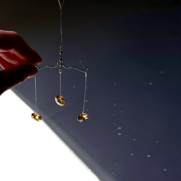 Mini Mobile Yellow Swarovski Octagon 15ml Contemporary Triplett