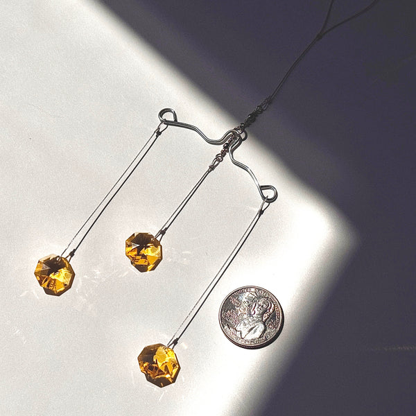 Mini Mobile Yellow Swarovski Octagon 15ml Contemporary Triplett