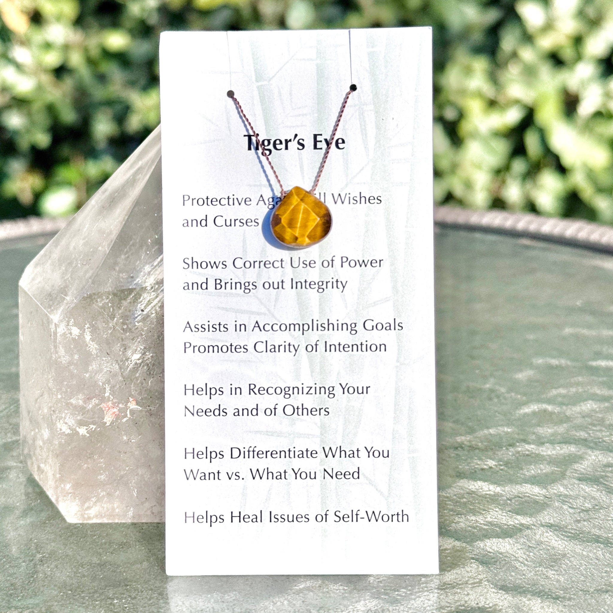 Tiger's Eye Drop Bead Necklace 17"