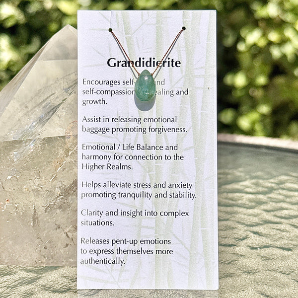 Grandidierite Drop Bead Necklace 17"