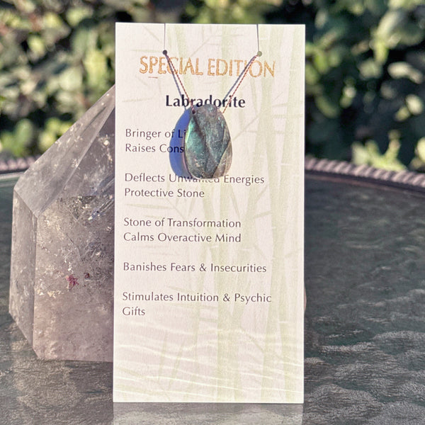 Labradorite Round Drop Bead Special Edition 16 1/2"