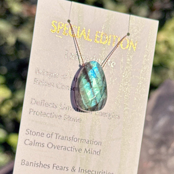 Labradorite Round Drop Bead Special Edition 16 1/2"