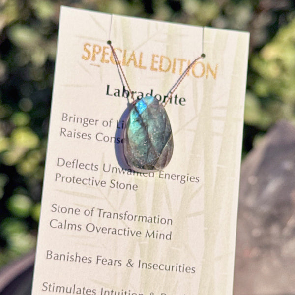 Labradorite Round Drop Bead Special Edition 16 1/2"