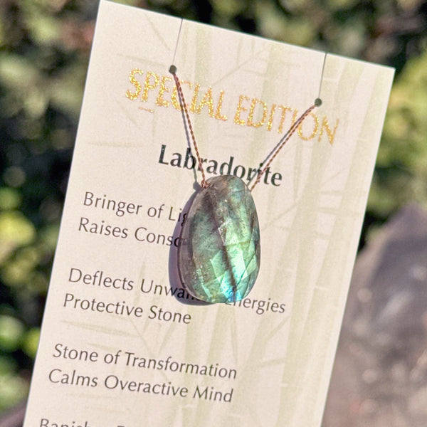 Labradorite Round Drop Bead Special Edition 16 1/2"