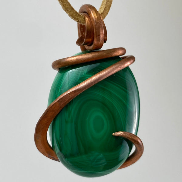 Malachite Copper Pendant