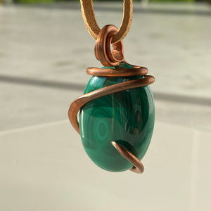 Malachite Copper Pendant