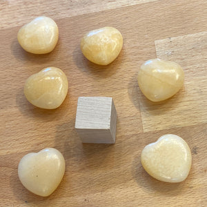 Orange Calcite Heart