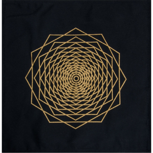 Printed Cotton Crystal Grid - Dodeca Fractal