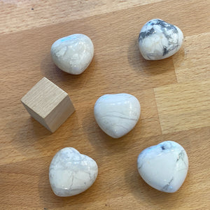 Howlite Heart