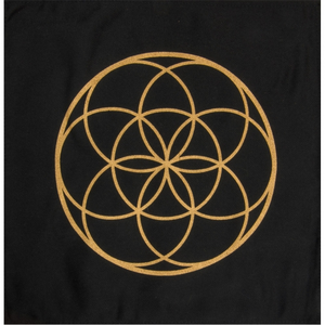 Printed Cotton Crystal Grid - Seed of Life